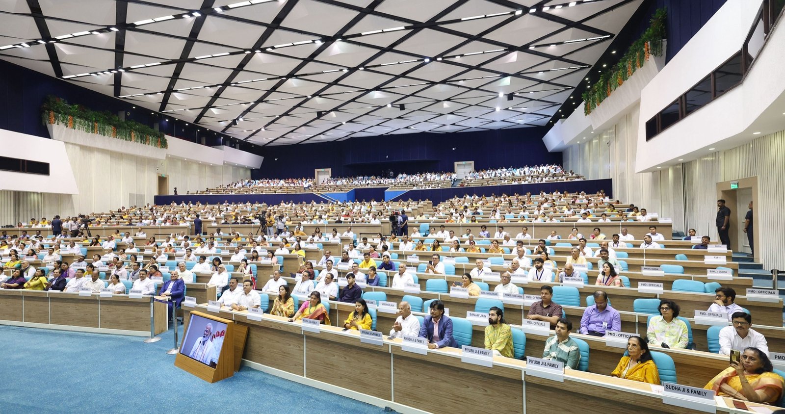 The gathering at Vigyan Bhavan